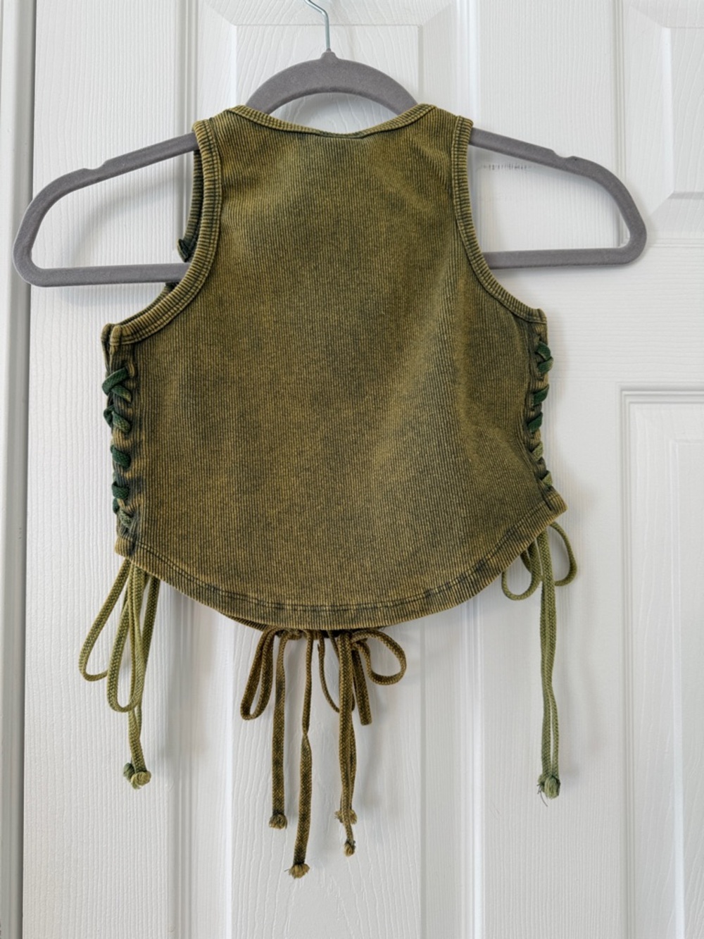 NWT Upgreated Green Braided Tank Top S - Picture 3 of 5